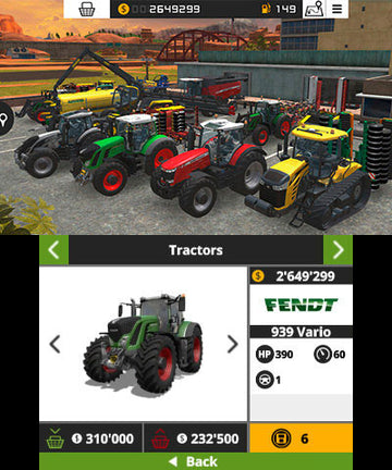 
Farming Simulator 18 | Nintendo 3DS | menu screenshot 3