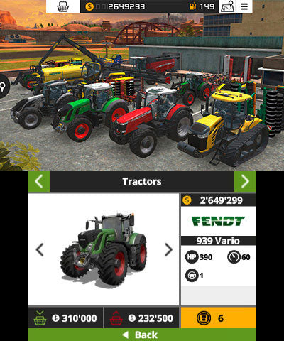 
Farming Simulator 18 | Nintendo 3DS | menu screenshot 3