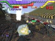 
Hi-Octane | Sony PlayStation | PS1 | gameplay screenshot | combat collision with native HUD | Source: LaunchBox 32248