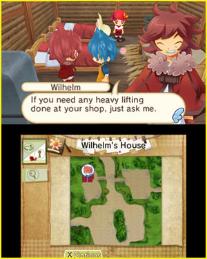 
Hometown Story | Nintendo 3DS | cinematic screenshot 3 | villager dialogue