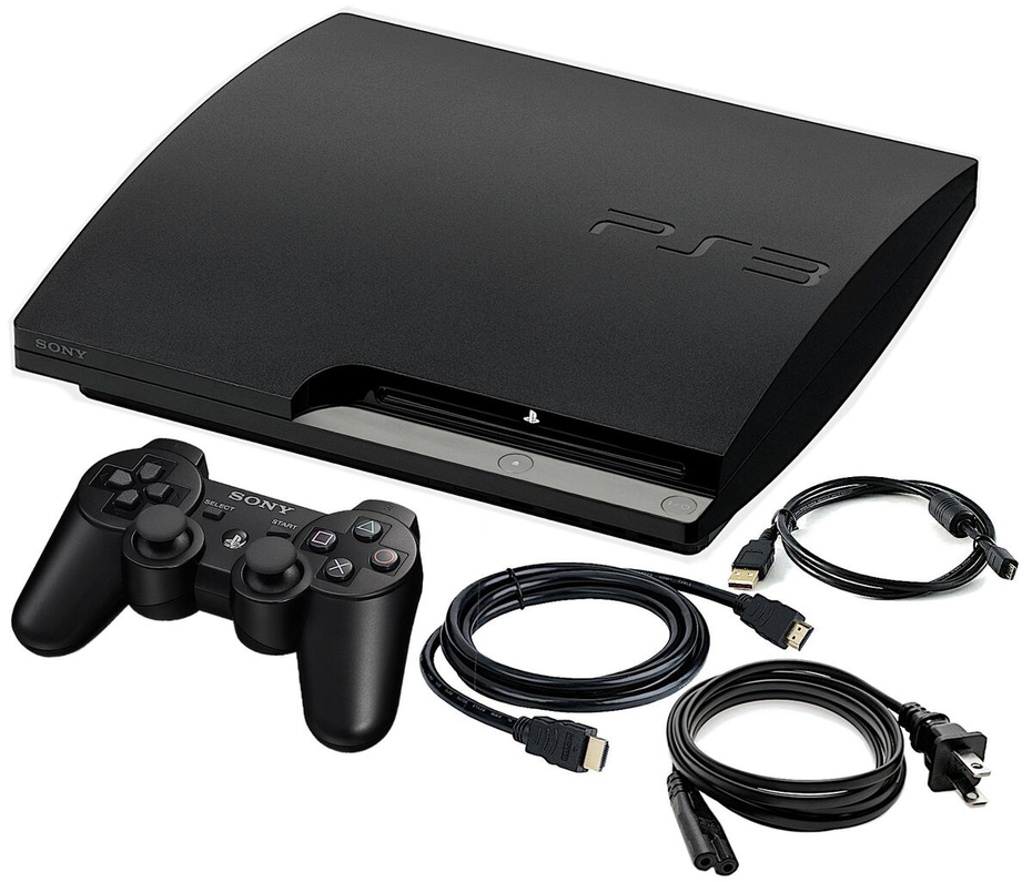 Sony PlayStation 3 Slim Console | Controller & Cables Included | PS3