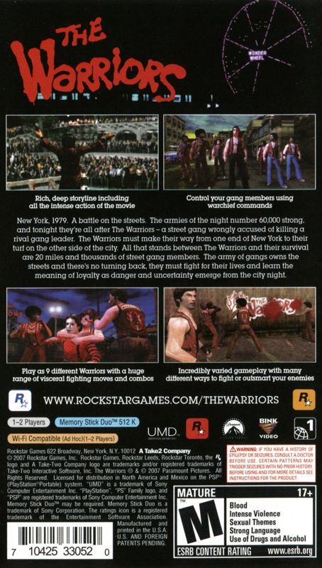 The Warriors | PlayStation Portable | PSP