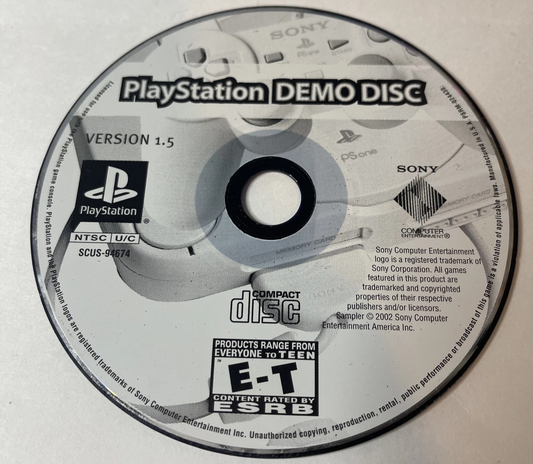 PlayStation Demo Disc Version 1.5 | Sony PlayStation 1 | PS1