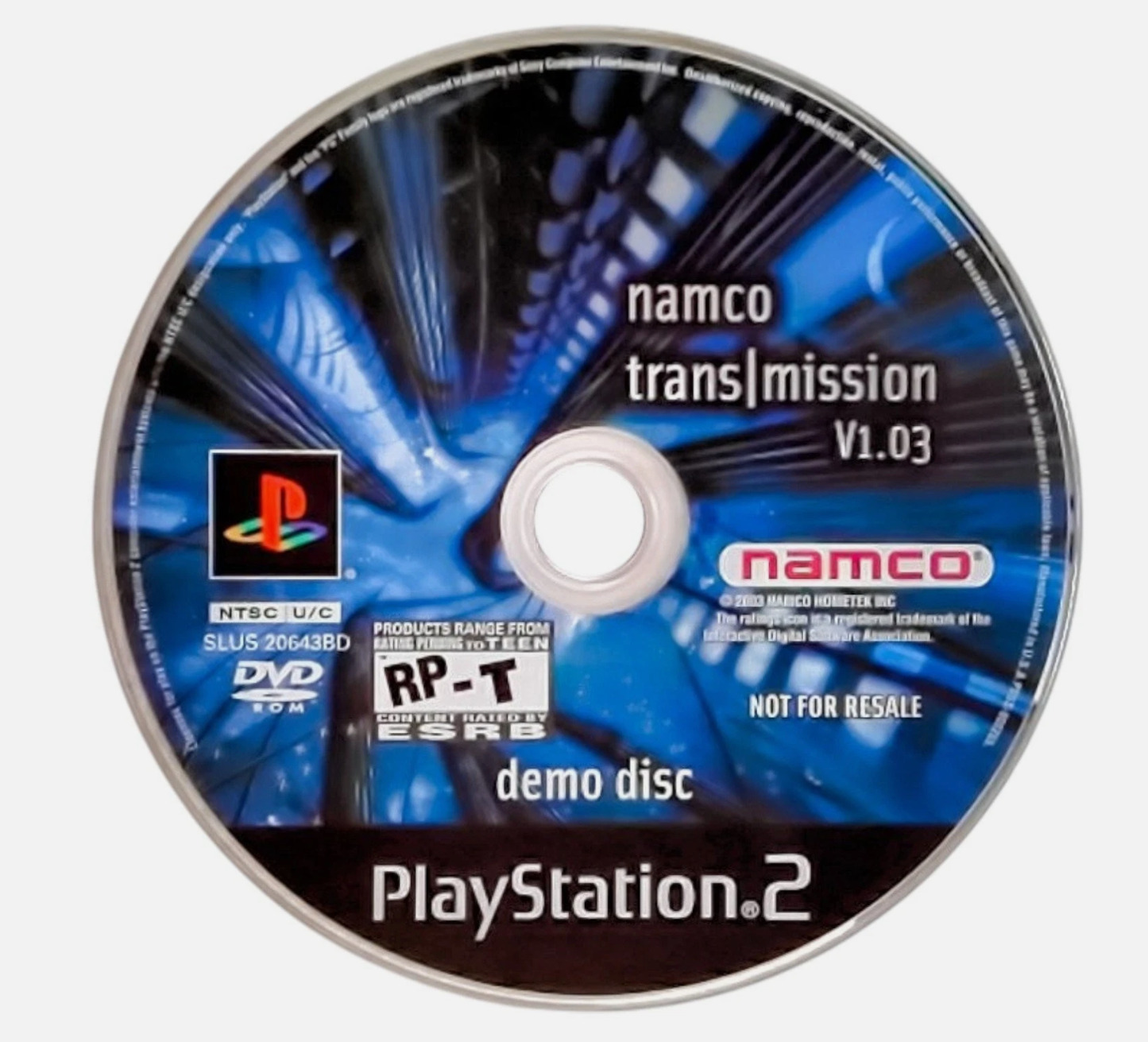 Namco Trans|Mission V1.03 (Demo Disc) | Sony PlayStation 2 | PS2