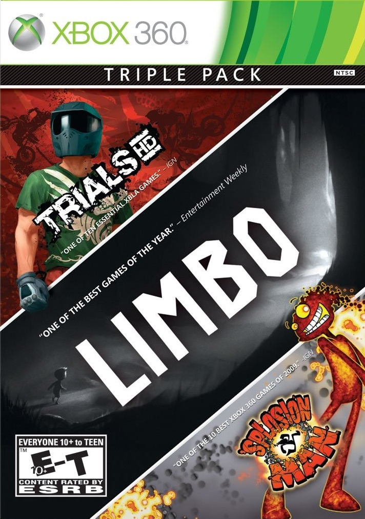 Triple Pack: Trials HD, Limbo, Splosion Man | Xbox 360