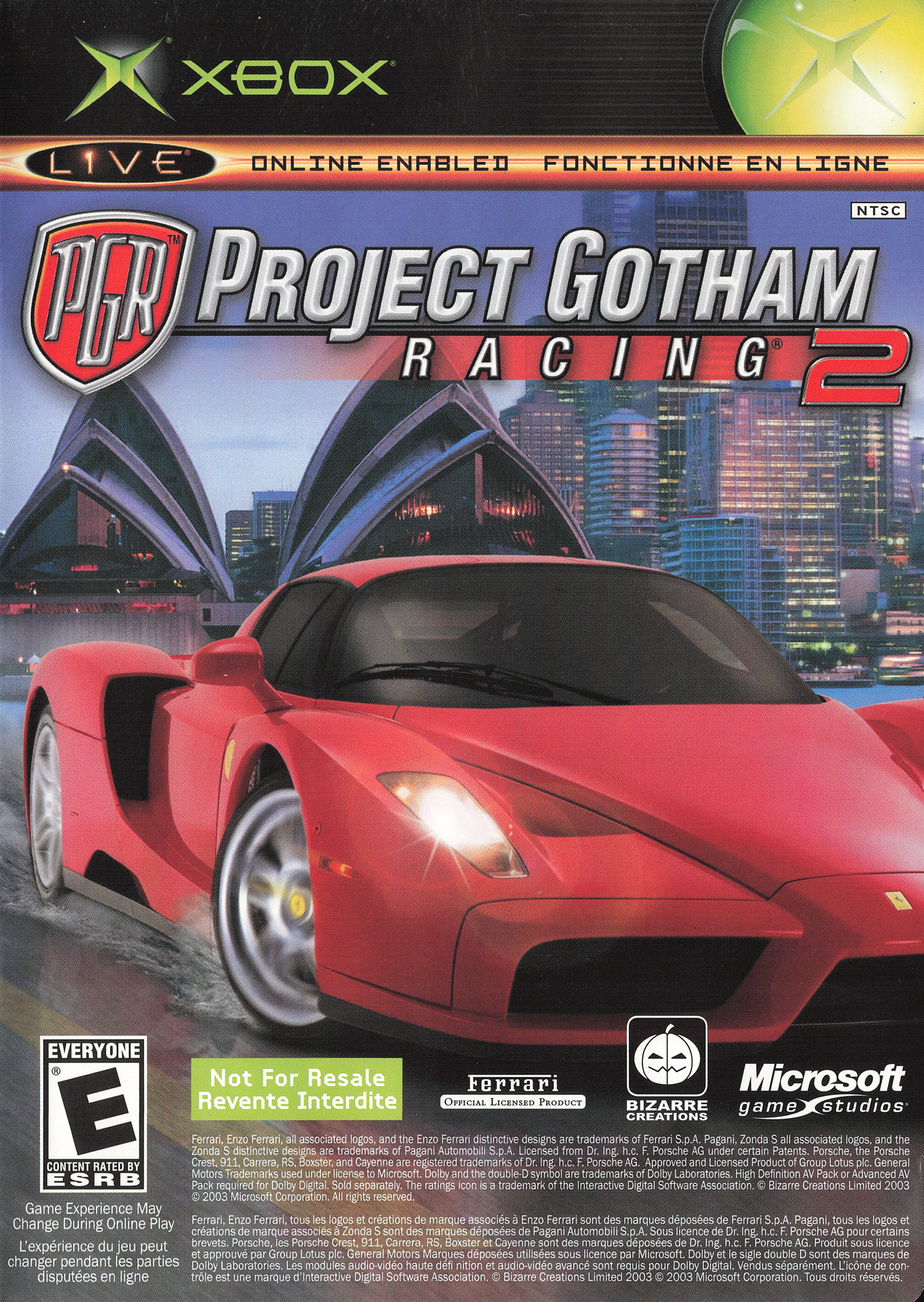 Project Gotham Racing 2 / Xbox Live Arcade Combo | Xbox