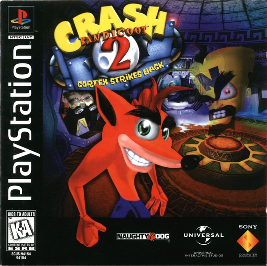 Crash Bandicoot 2: Cortex Strikes Back | Sony PlayStation 1 | PS1