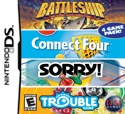 Battleship / Connect Four / Sorry! / Trouble | Nintendo DS