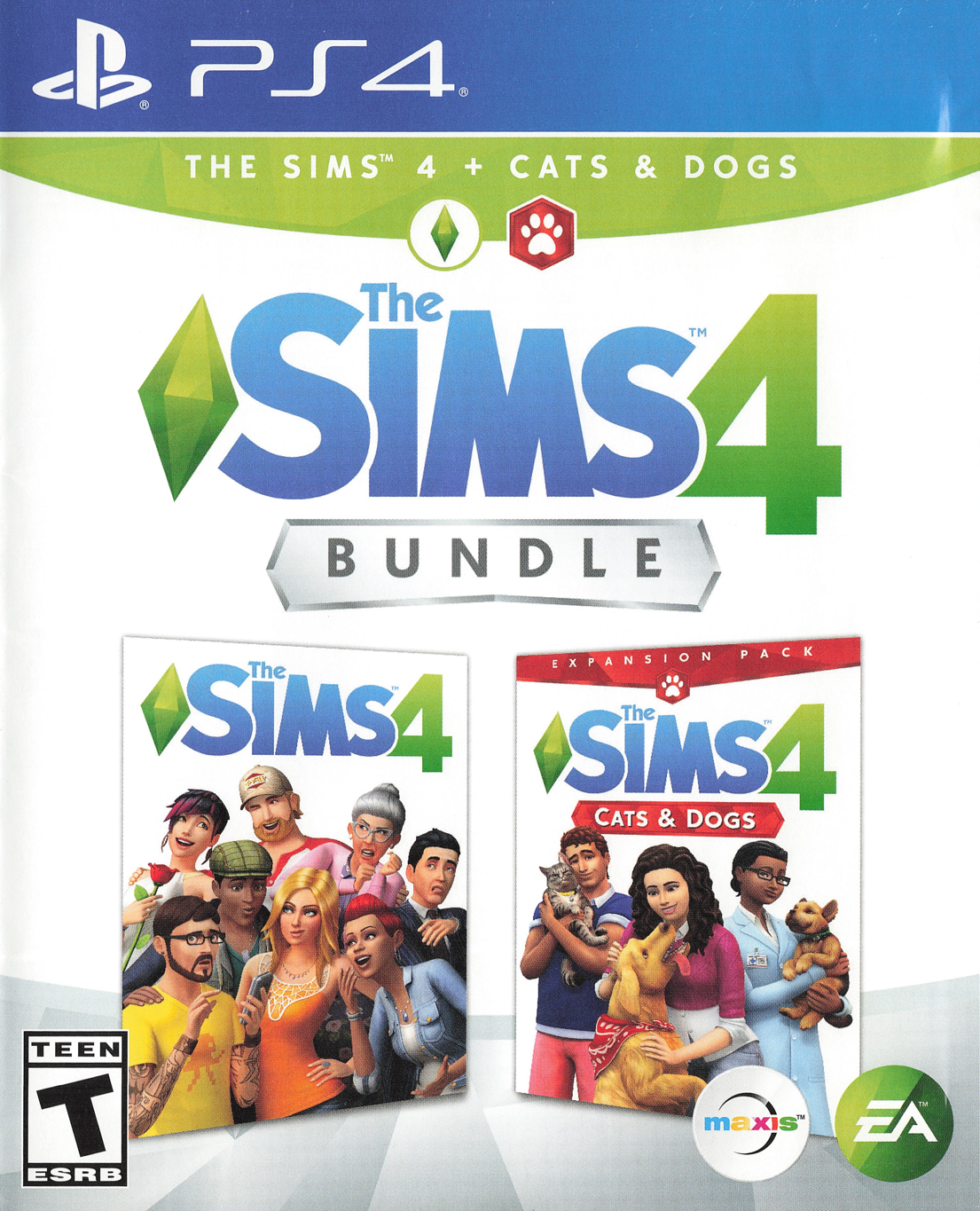 The Sims 4 Bundle: Base Game + Cats & Dogs | Sony PlayStation 4 | PS4