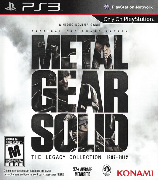 Metal Gear Solid: The Legacy Collection (1987-2012) | Sony PlayStation 3 | PS3