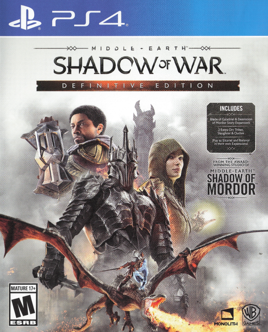Middle-earth: Shadow of War - Definitive Edition | Sony PlayStation 4 | PS4