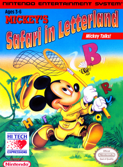 Mickey's Safari In Letterland | NES | Nintendo Entertainment System