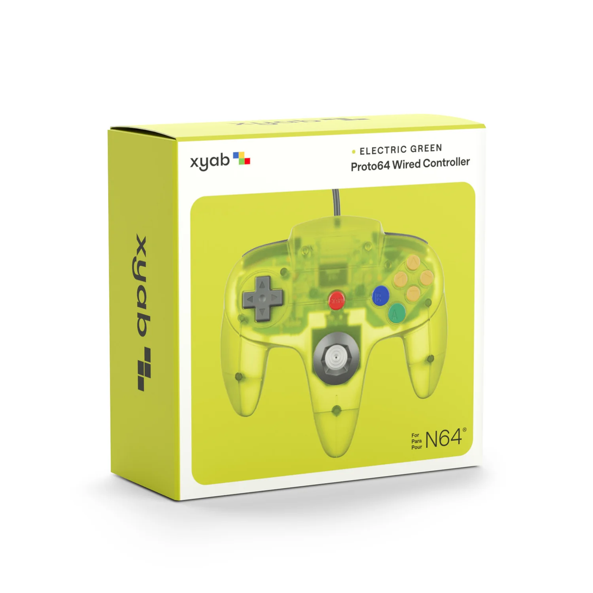 Electric Green Nintendo 64 Controller - XYAB Proto64