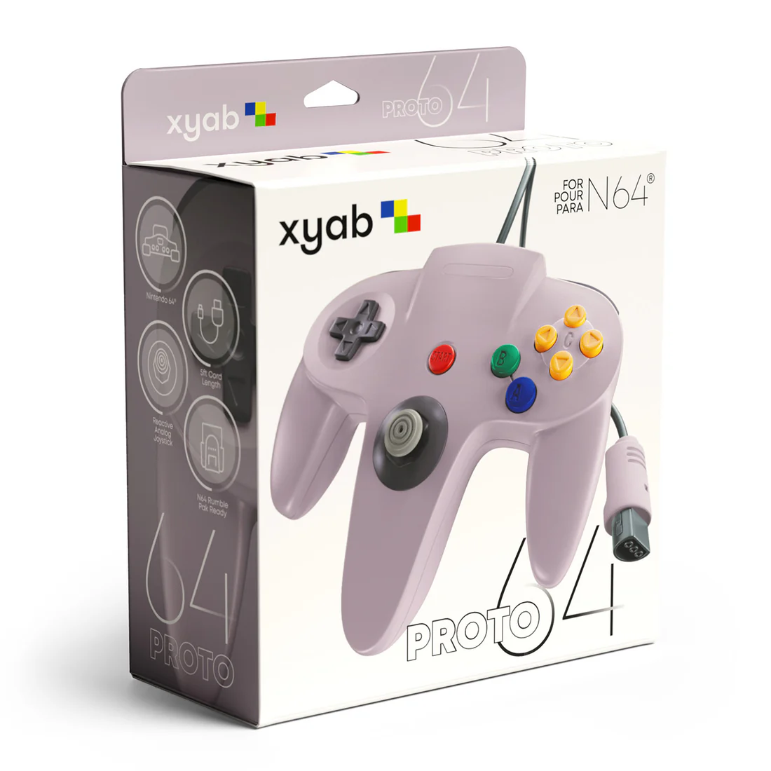 Gray Nintendo 64 Controller - XYAB Proto64