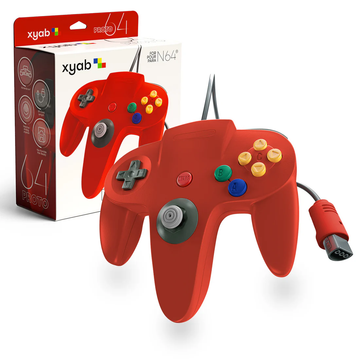 Red Nintendo 64 Controller - XYAB Proto64