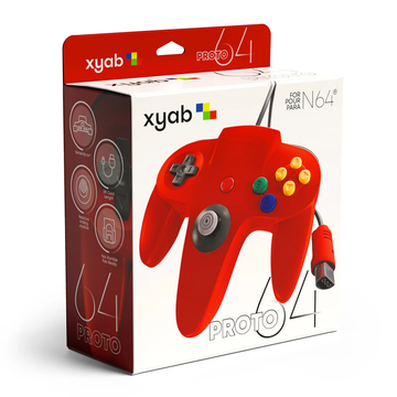 Red Nintendo 64 Controller - XYAB Proto64