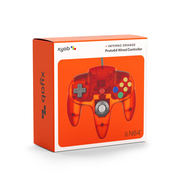 Inferno Orange Nintendo 64 Controller - XYAB Proto64