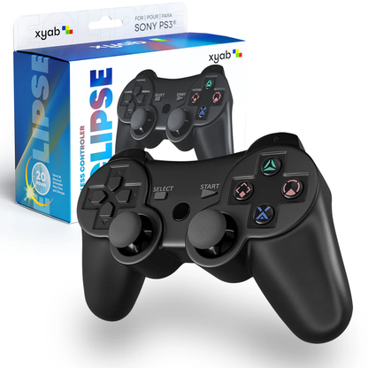 PlayStation 3 Black Wireless Controller - XYAB Eclipse Wireless Controller