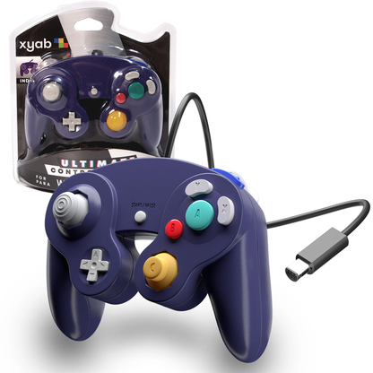 GameCube Indigo Wired Controller - XYAB