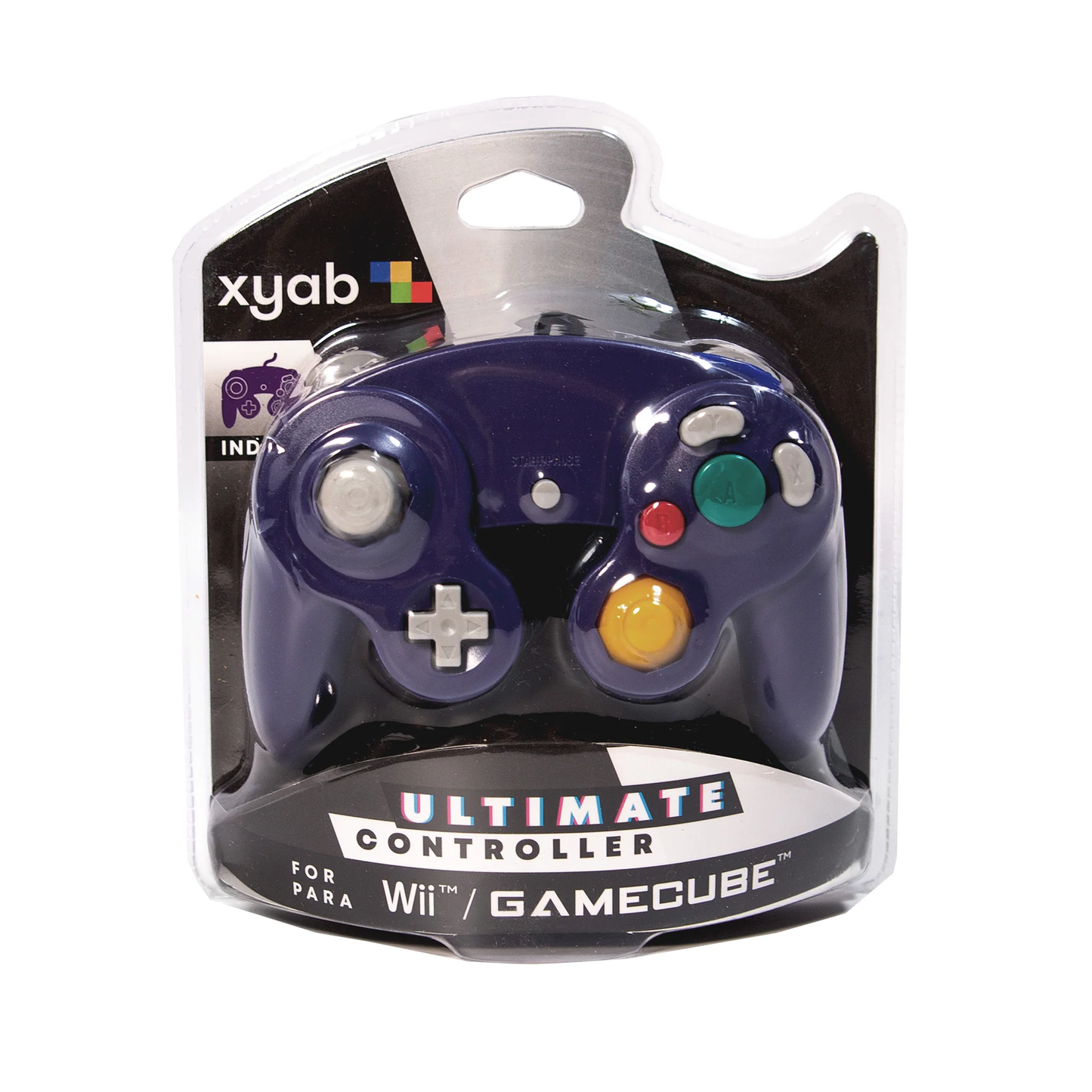 GameCube Indigo Wired Controller - XYAB