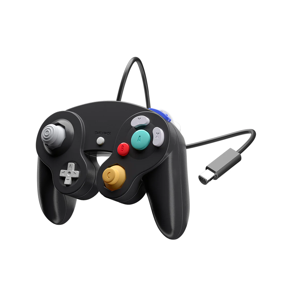 GameCube Black Wired Controller - XYAB