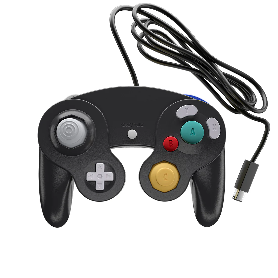 GameCube Black Wired Controller - XYAB