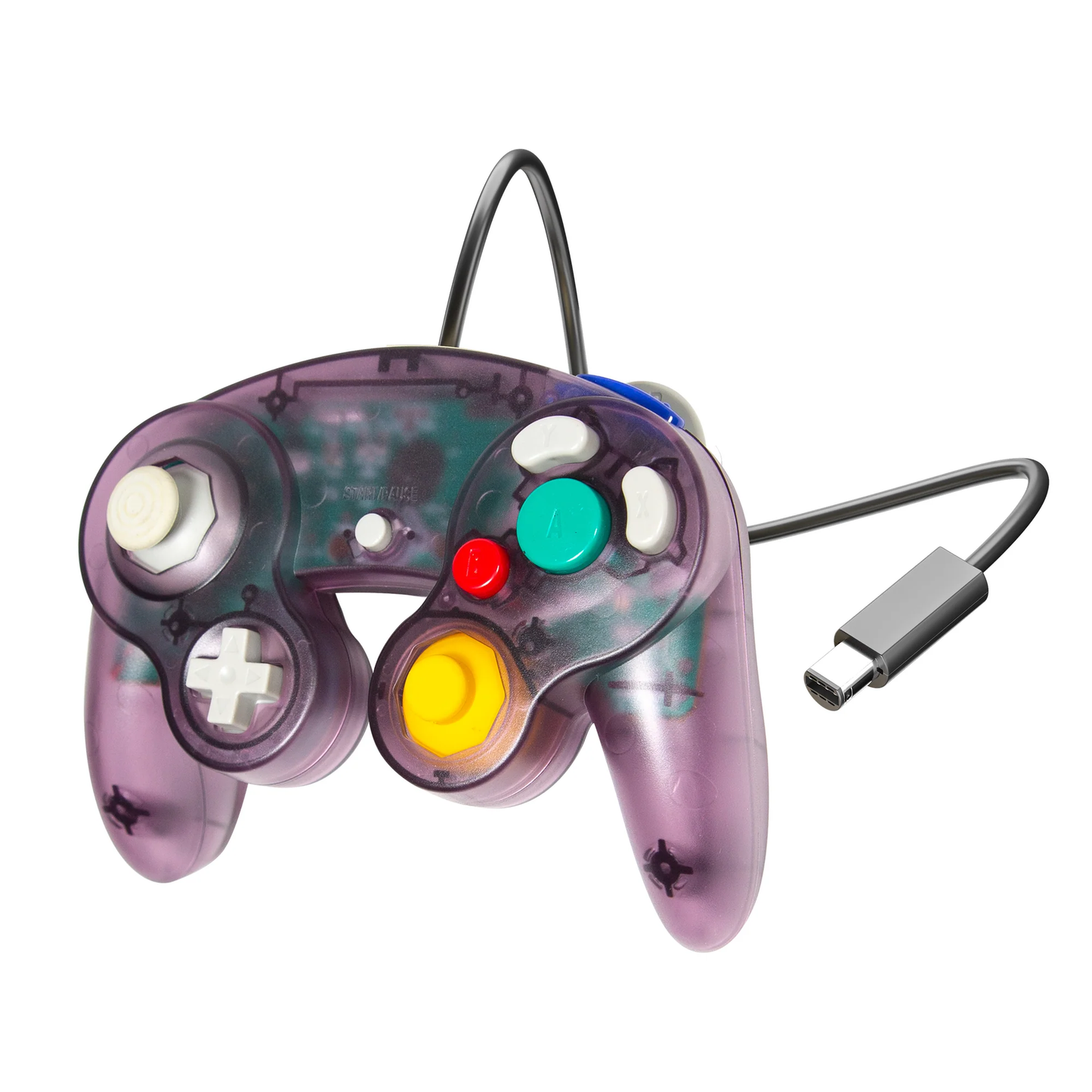 GameCube Atomic Purple Wired Controller - XYAB