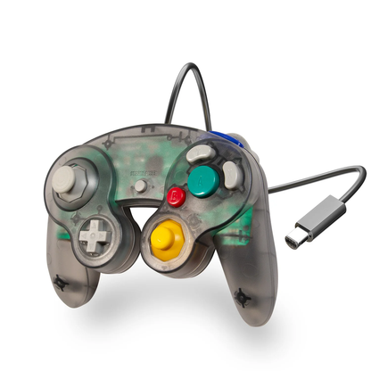 GameCube Smoke Black Wired Controller - XYAB