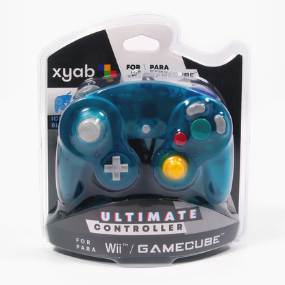 GameCube Ice Blue Wired Controller - XYAB