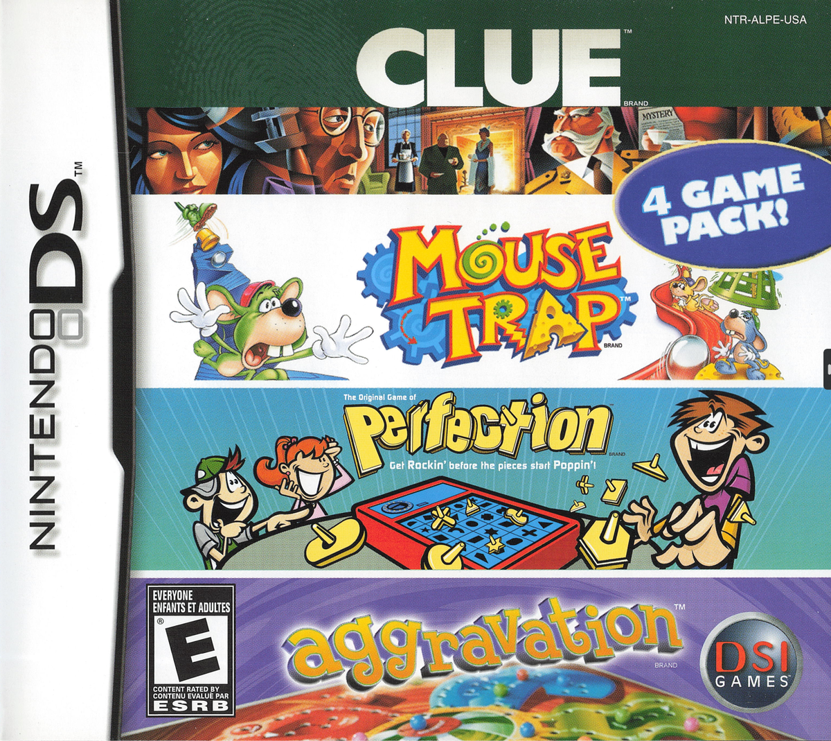 Clue / Mouse Trap / Perfection / Aggravation | Nintendo DS