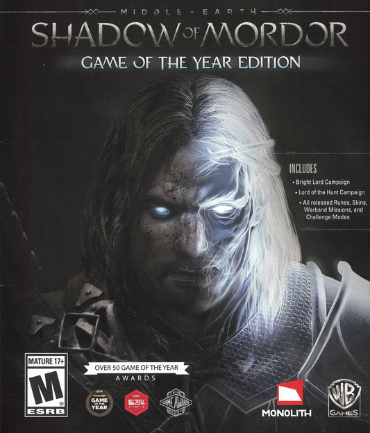 Middle-earth: Shadow of Mordor (Game of the Year Edition) | Xbox One
