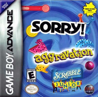 
Sorry! / Aggravation / Scrabble Junior | Nintendo Game Boy Advance