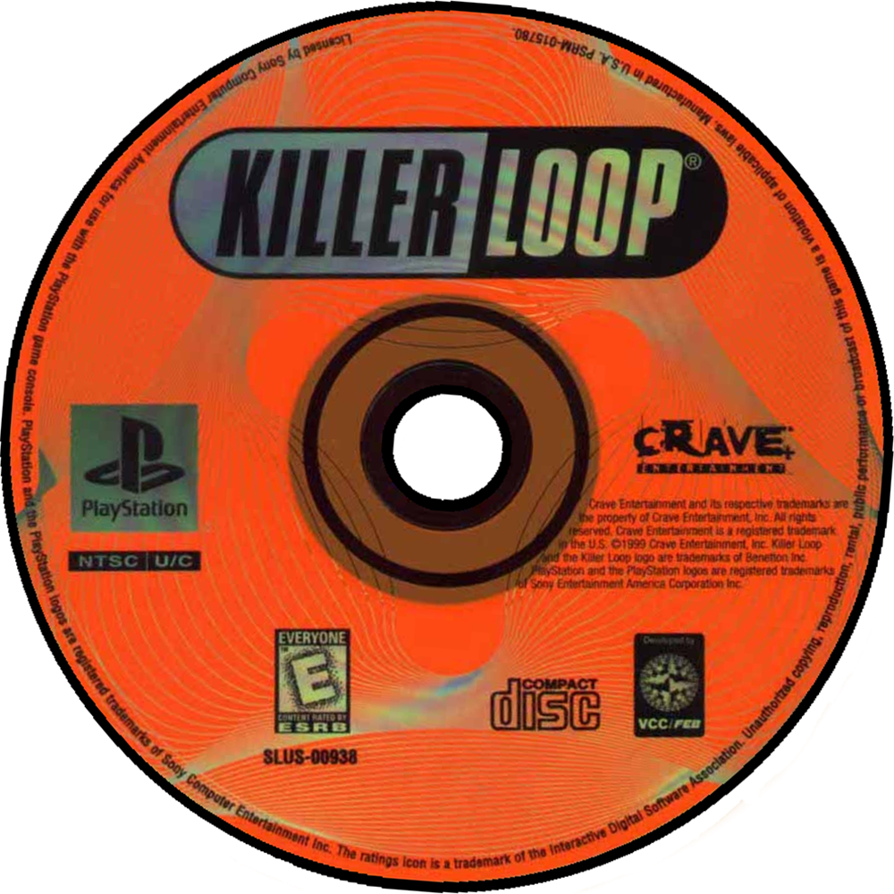 Killer Loop | PlayStation | North American disc | SLUS-00938 | Source: LaunchBox 11084