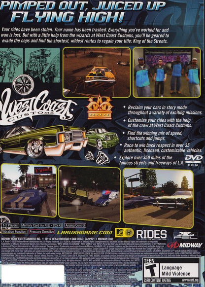 
L.A. Rush | PS2 | back cover | LaunchBox North America