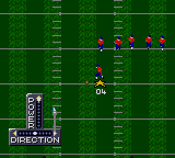 
Madden 96 on SEGA Game Gear, kickoff gameplay screenshot. Data by MobyGames.com. | gameplay screenshot