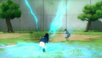 
Naruto: Ultimate Ninja Storm | PlayStation 3 | gameplay screenshot | Sasuke and Rock Lee combat