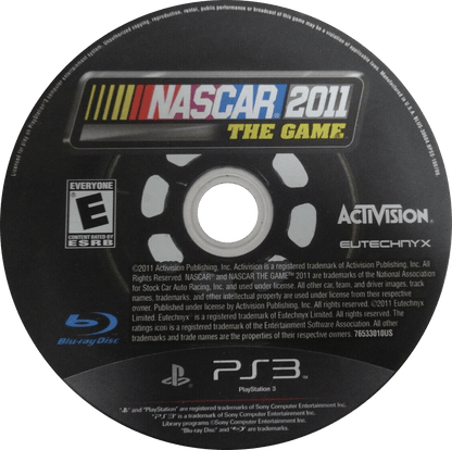 
NASCAR The Game 2011 | PlayStation 3 | North American disc | BLUS-30604 | UPC 047875765337 | Source: LaunchBox PS3 15445