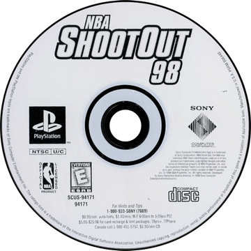 
NBA ShootOut '98 | PS1 | physical media | LaunchBox North America