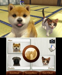 
Nintendogs + Cats: Golden Retriever & New Friends | Nintendo 3DS | menu screenshot 1