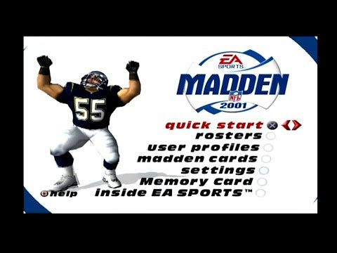 
Madden NFL 2001 | PlayStation 2 | gameplay | title and capture-platform metadata verified | Source: youtube_data_api_library | identity-policy=exact-video-v4-year-identity