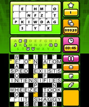 
Puzzler World 2013 | Nintendo 3DS | actual gameplay screenshot 3 | word grid puzzle
