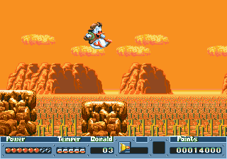 
QuackShot starring Donald Duck | Sega Genesis | gameplay screenshot 4 - desert jumping