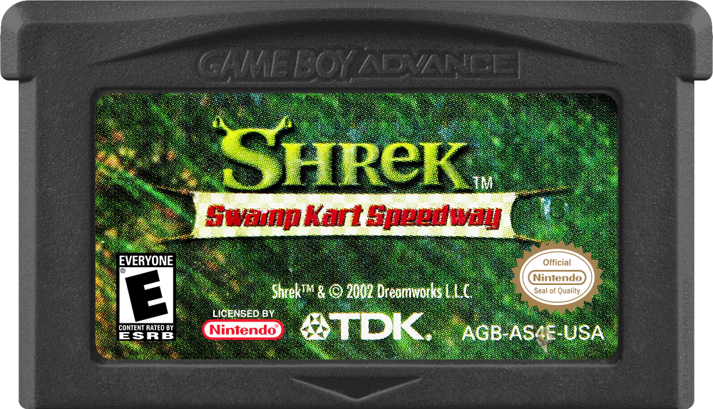Shrek Swamp Kart Speedway Game Boy Advance North America cartridge