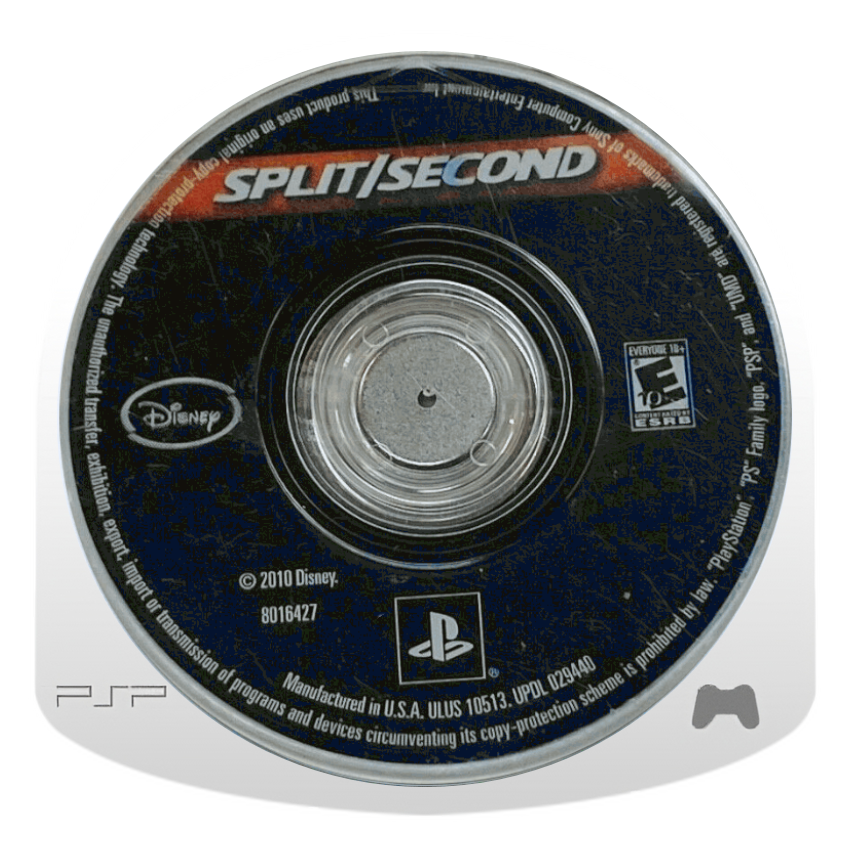 
Split/Second | PSP | North American UMD | ULUS 10513