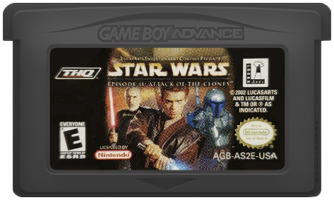 Star Wars Episode II Attack of the Clones Game Boy Advance North America cartridge