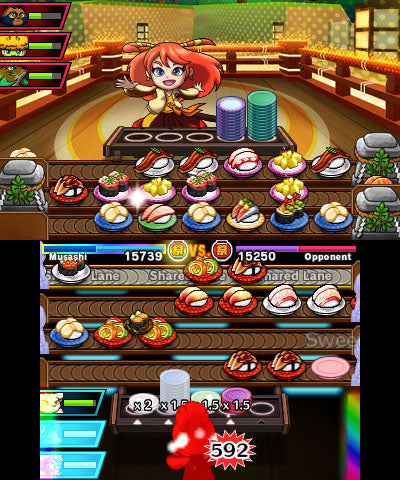 Sushi Striker: The Way of Sushido | Nintendo 3DS | gameplay screenshot 7