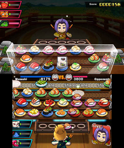 
Sushi Striker: The Way of Sushido | Nintendo 3DS | gameplay screenshot 8