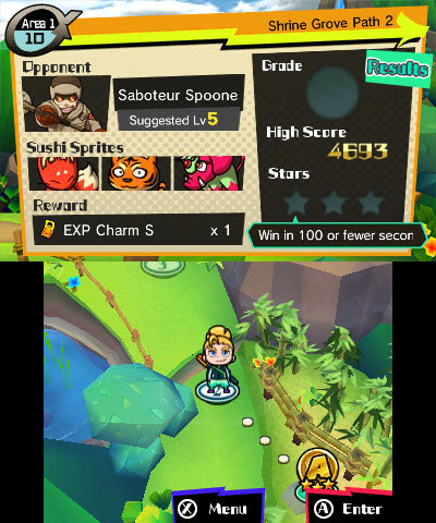 
Sushi Striker: The Way of Sushido | Nintendo 3DS | menu screenshot 3