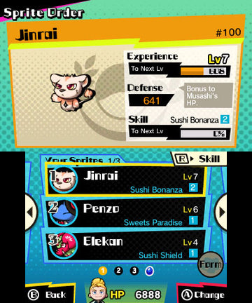 
Sushi Striker: The Way of Sushido | Nintendo 3DS | menu screenshot 5