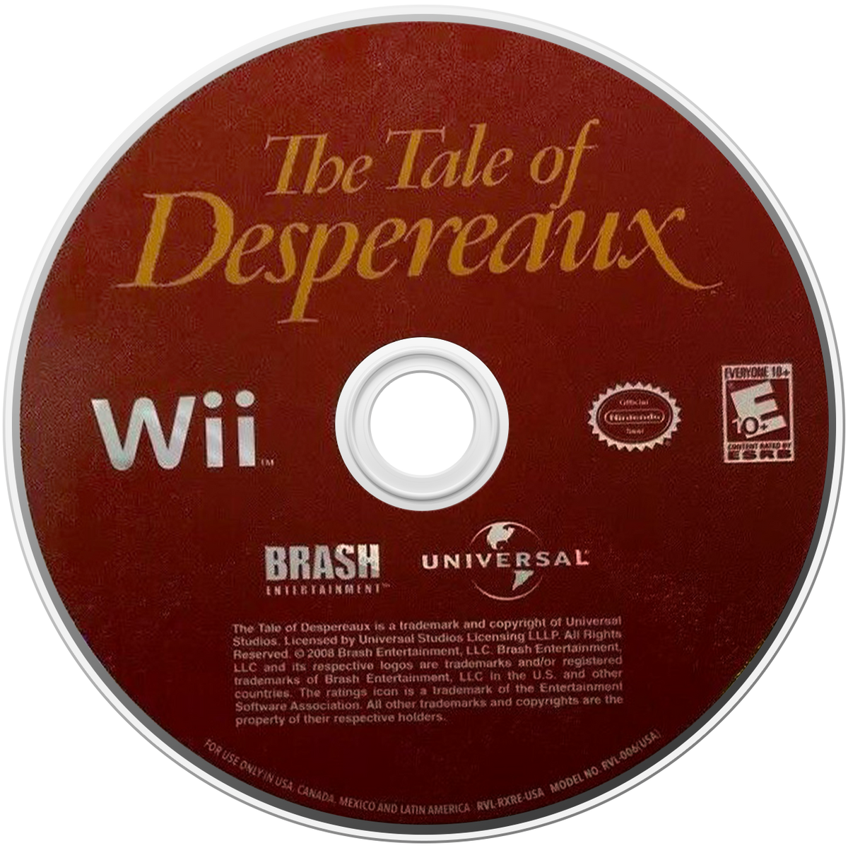 
The Tale of Despereaux | Nintendo Wii | disc